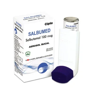 SALBUTAMOL 100MCG INHALADOR BUCAL FRASCO X 200 DOSIS SALBUMED