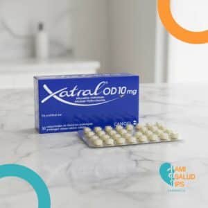 XATRAL OD ALFUZOSINA CLORHIDRATO 10MG C*30 COMPRIMIDOS DE LIBERACION PROLONGADA SANOFI