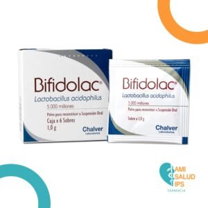 LACTOBACILOS ACIDOPHILUS 170MG POL ORL CX6 BIFIDOLAC - CHALVER