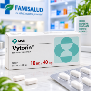 VYTORIN EZETIMIBA 10MG, SIMVASTATINA 40MG C*14 TABLETAS - ORGANON
