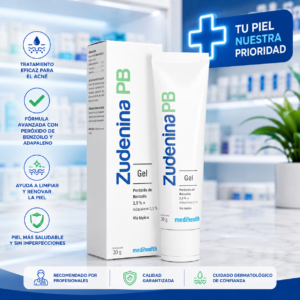 ZUDENINA PB PEROXIDO DE BENZOILO 2.5%, ADAPALENO 0.1% GEL TOPICO TUBO*30G MEDIHEATH