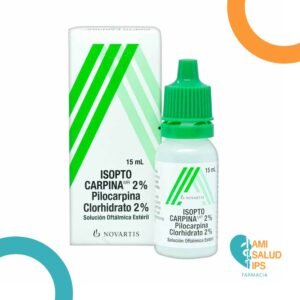 PILOCARPINA 20MG/ML (2%) SOL OFT GTS C*1 FCO X 15ML ISOPTO CARPINA - NOVARTIS