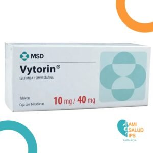 EZETIMIBE 10MG + SIMVASTATINA 40MG TABLETAS VYTORIN