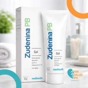 ZUDENINA PB PEROXIDO DE BENZOILO 2.5%, ADAPALENO 0.1% GEL TOPICO TUBO*30G MEDIHEATH