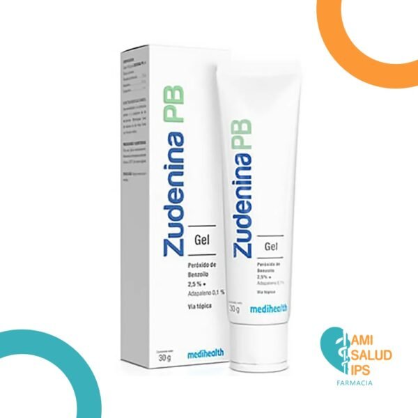 PEROXIDO DE BENZOILO 2,5% + ADAPALENO 0.1% GEL TOPICO TUBO X 30G ZUDENINA PB MEDIHEALTH