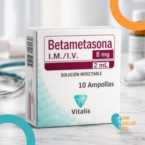 BETAMETASONA 8MG/2ML SOLUCION INYECTABLE C*10 AMPOLLAS VITALIS