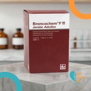 BRONCOCHEM F ADULTOS DEXTROMETORFANO 20MG, CETIRIZINA 1.8MG, CLEMBUTEROL 0.01 MG JARABE SABOR A MIEL FRASCO*120ML SIEGFIED