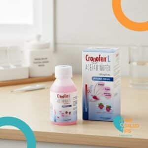 ACETAMINOFEN 150MG/5ML JARABE FRASCO*100ML CRONOFREN FRAMBUESA NOVAMED