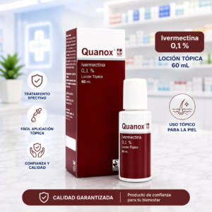 QUANOX LOCION IVERMECTINA 0.1% LOCION TOPICA FRASCO*60ML SIEGFRIED
