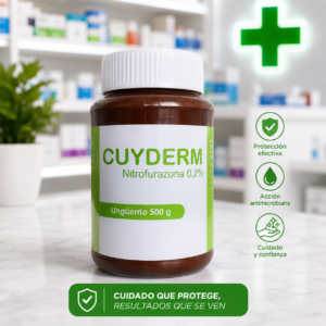 CUYDERM NITROFURAZONA 0.2% UNGUENTO TOPICO POTE*500G SIEGFRIED