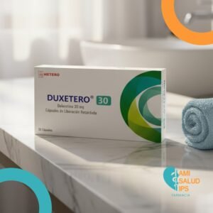 DUXETERO DULOXETINA 30MG C*30 CAPSULAS DE LIBERACION RETARDADA HETERO