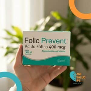 FOLIC PREVENT ACIDO FOLICO 400 MCG SUPLEMENTO NUTRICIONAL C*30 TABS LAPROFF