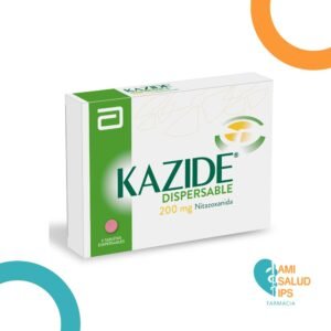 KAZIDE DISPERSABLE NITAZOXANIDA 200MG CAJA* 6 TABLETAS ABBOTT