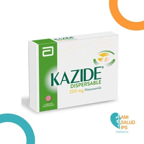 KAZIDE DISPERSABLE NITAZOXANIDA 200MG CAJA* 6 TABLETAS ABBOTT