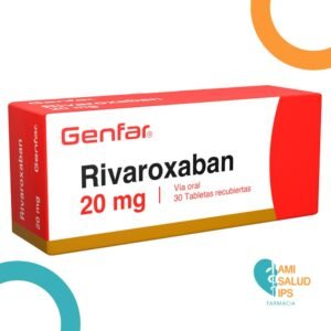 RIVAROXABAN 20MG TABLETA RECUBIERTA GENFAR C*30