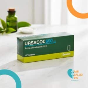 URSACOL ACIDO URSODESOXICOLICO 600MG C*15 TABLETAS ZAMBON