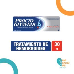 PROCTO-GLYVENOL CREMA-TRIBENOSIDO+LIDOCAINA 5% + 2.12% PROCTO GLYVENOL CREMA X 30 G + 10 CANULAS