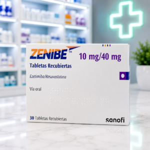 ZENIBE EZETIMIBA 10 MG, ROSUVASTATINA 40 MG C*30 TABLETAS RECUBIERTAS SANOFI