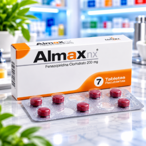 ALMAX NX FENAZOPIRIDINA 200MG C*7 TABLETAS RECUBIERTAS NEVOX FARMA