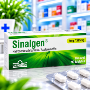 ACETAMINOFEN + HIDROCODONA 325MG+5MG C*90 TABLETAS SINALGEN