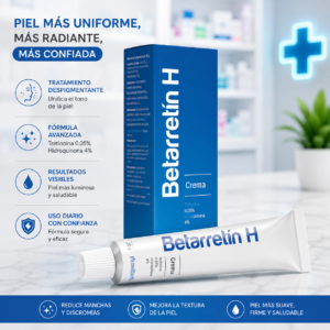 BETARRETIN H CREMA TOPICA HIDROQUINONA + TRETINOINA 4G+0.05G/100G TUBO * 30 G MEDIHELTH