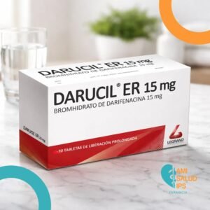 DARUCIL ER DARIFENACINA 15MG C*30 TABLETAS DE LIBERACION PROLONGADA - LEGRAND