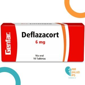 DEFLAZACORT 6MG C*10 TABLETAS GENFAR