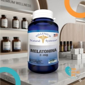 MELATONINA 3MG FCO*60 SOFTGELS MILLENUIM NATURAL SYSTEMS