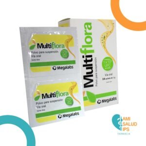 MULTIFLORA MICROORGANISMOS PRODUCTORES DE ACIDO LACTICO 42MG POLVO PARA RECONSTITUIR A SOL ORAL C*14 SACHETS DE 1G MEGALABS