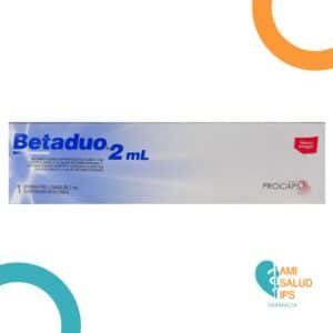 BETADUO DE 2ML  BETAMETASONA DIPROPIONATO + BETAMETASONA FOSFATO 10+4 JERINGA PRELLENADA PROCAPS