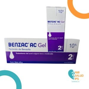 BENZAC AC PEROXIDO BENZOILO 10%  GEL TOPICO TUBO *60G GALDERMA