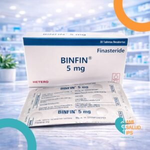BINFIN 5MG FINASTERIDE 5MG C*30 TABLETAS RECUBIERTAS HETERO