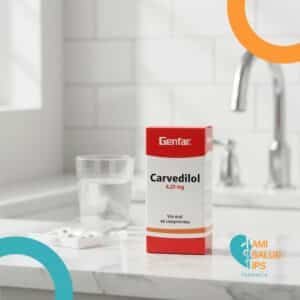 CARVEDILOL 6.25MG BLISTERS*90 COMPRIMIDOS GENFAR
