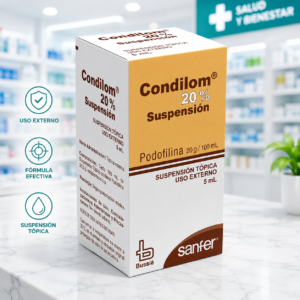 CONDILOM PODOFILINA 20G/100ML SUSPENSION TOPICA FRASCO X 5ML BUSSIE