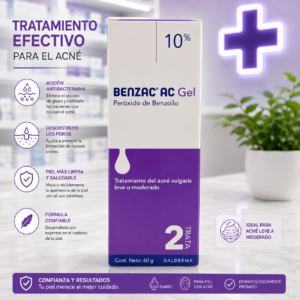 BENZAC AC PEROXIDO BENZOILO 10%  GEL TOPICO TUBO *60G GALDERMA