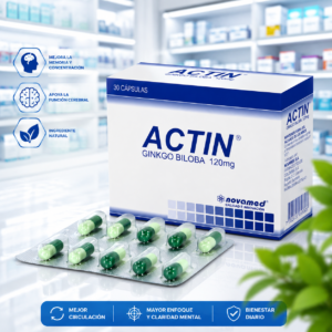 ACTIN GINKGO BILOBA 120MG C*30 CAPSULAS NOVAMED