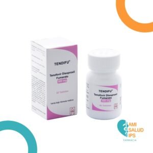 TENDIFU TENOFOVIR 300MG FRASCO * 30 TABLETAS SEVEN PHARMA