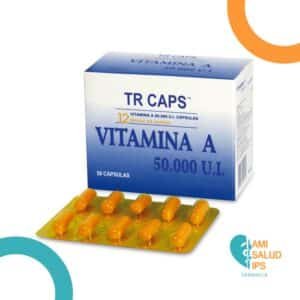 TR CAPS RETINOL (VITAMINA A) 50.000 UI BLISTERS * 50 CAPSULAS DURAS NOVAMED