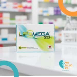 LIPOMEGA ACIDO DOCOSAHEXAENOICO DHA + ACIDO EICOSAPENTAENOICO EPA + ATORVASTATINA 375MG+465MG+20MG C*30 CAPSULAS PROCAPS