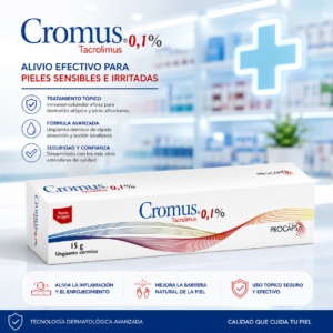 CROMUS TACROLIMUS 0.1% UNGÜENTO DERMICO TUB*15G PROCAPS