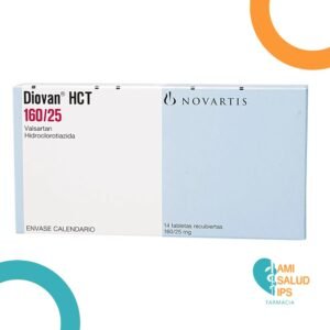 DIOVAN HCT VALSARTAN 160MG / HIDROCLOROTIAZIDA 25MG C*14 TABLETAS NOVARTIS