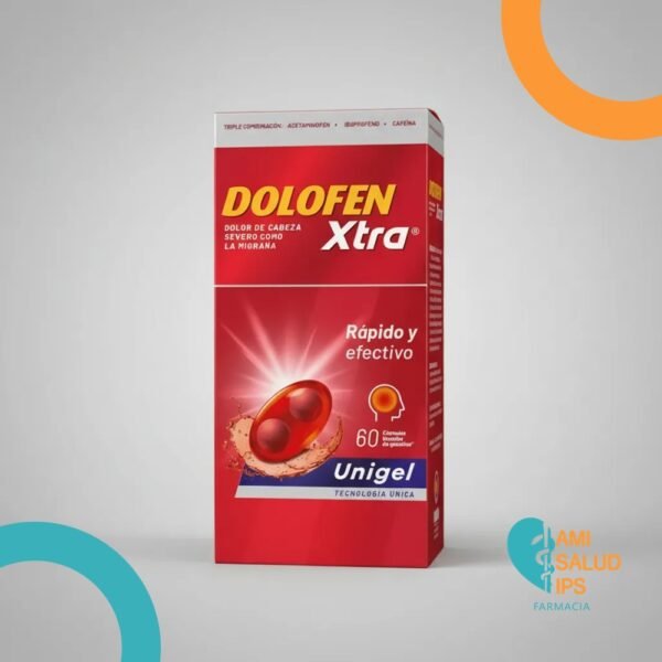 DOLOFEN XTRA ACETAMINOFEN+CAFEINA+IBUPROFENO 250MG+65MG+400MG CAJA*60 ...