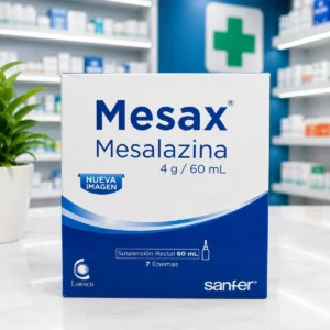 MESAX ENEMA MESALAZINA 4G SUSPENSION RECTAL FCO*60ML SANFER