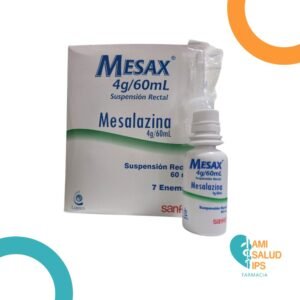 MESAX ENEMA MESALAZINA 4G SUSP REC FCO*60ML SANFER