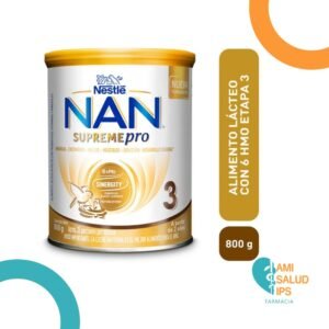 NAN SUPREME PRO 3 ALIMENTO LACTEO EN POLVO CON PROBIOTICOS, VITAMINAS Y MINERALES PARA NIÑOS A PARTIR DE LOS 2 AÑOS LATA * 800G NESTLE