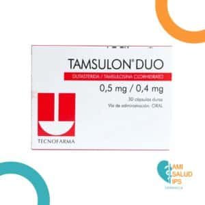 TAMSULON DUO TAMSULOSINA + DUTASTERIDA (0.4+0.5) MG C*30 CAPSULAS DURAS TECNOFARMA
