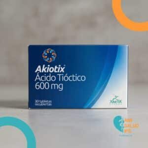 AKIOTIX ACIDO TIOCTICO (ALFALIPOICO) 600MG C*30 TABLETAS RECUBIERTAS XINETIX PHARMA