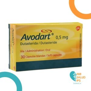 AVODART DUTASTERIDA 0.5MG C*30 CAPSULAS BLANDAS GLAXOSMITHKLINE