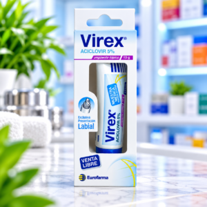 VIREX LABIAL ACICLOVIR 5% UNGÜENTO TOPICO TUBO*10G EUROFARMA