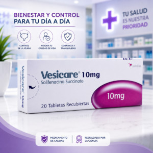 VESICARE 10MG SOLIFENACINA SUCCINATO 10MG C*20 TABLETAS ASTELLAS